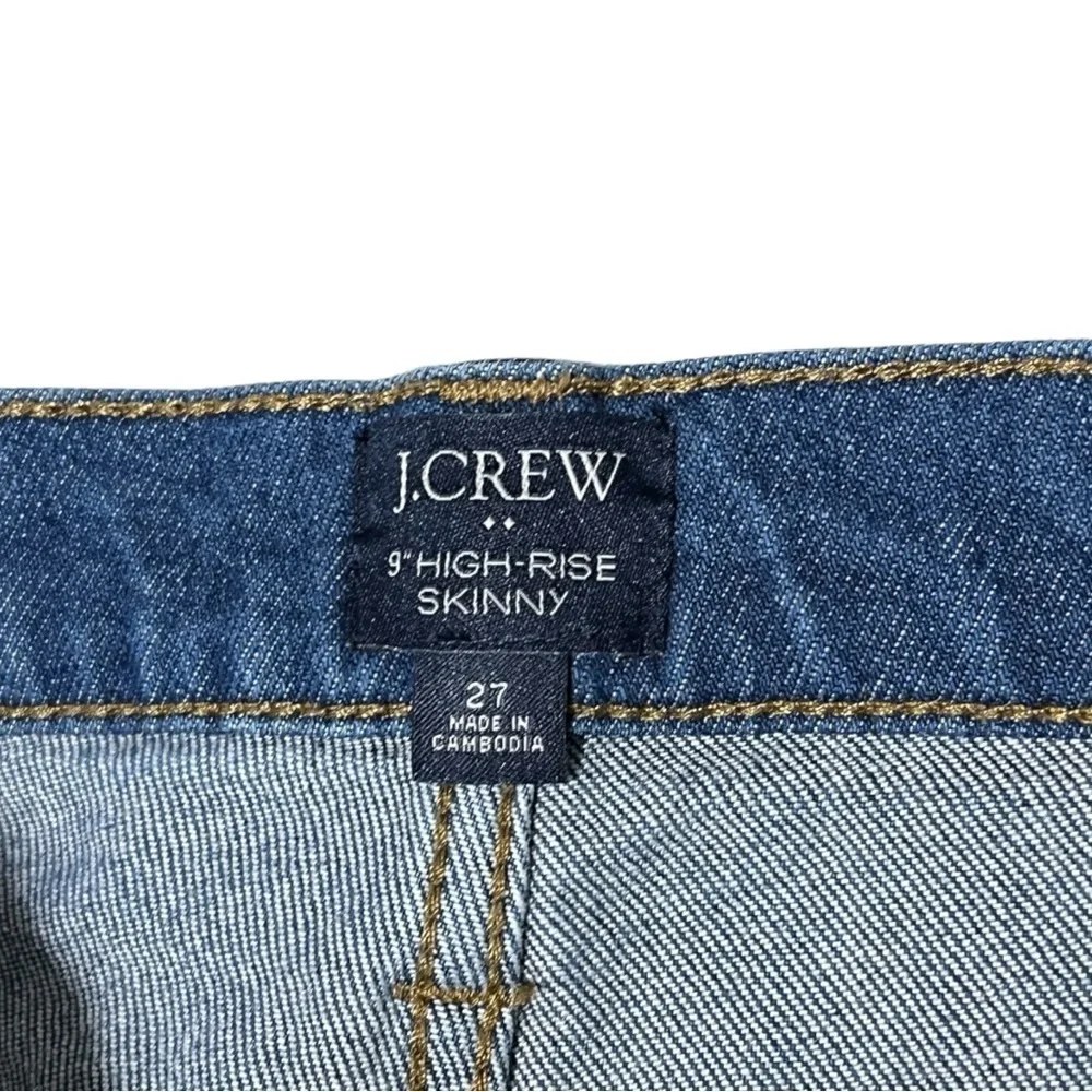 J Crew 9” High Rise Skinny‎ Jeans Size 27
